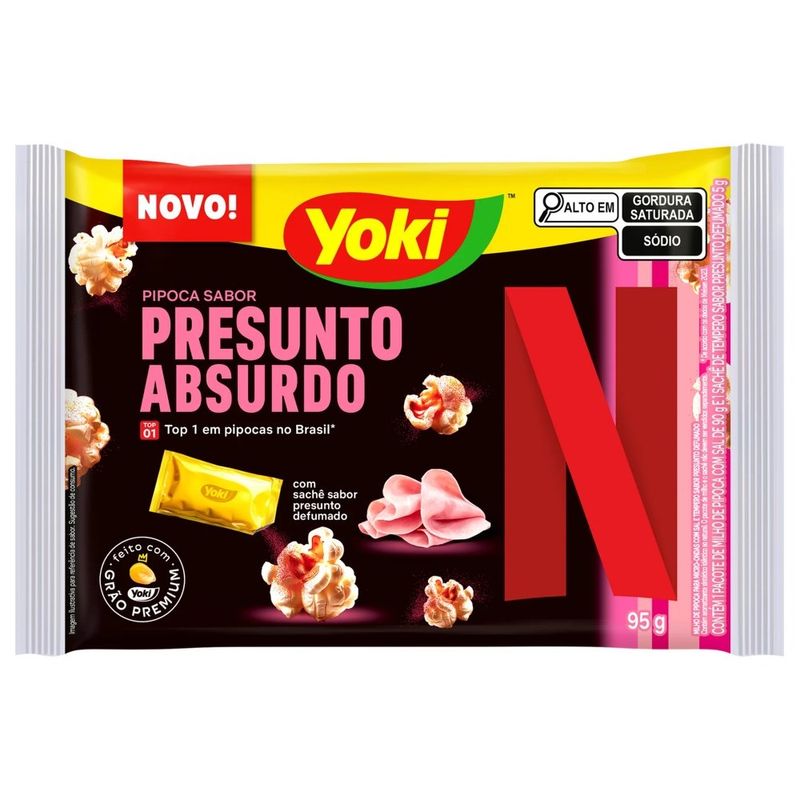 pipoca de micro-ondas yoki presunto defumado 95g