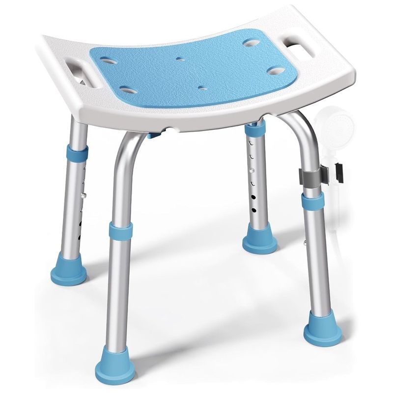 cadeira de banho homland com capacidade de 181kg azul a-bi