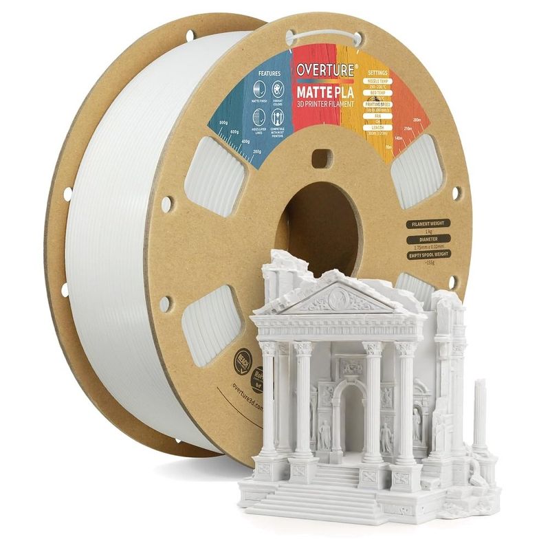 filamento impressora 3d giantarm pla 1,75mm 1kg branco a-bi