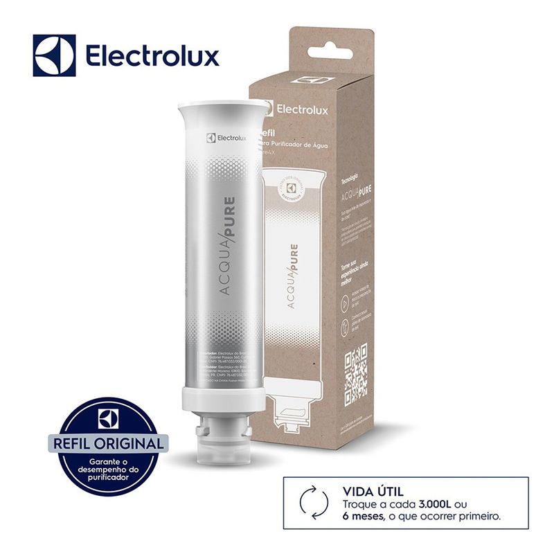 filtro refil electrolux acqua pure para purificador de água 41044050