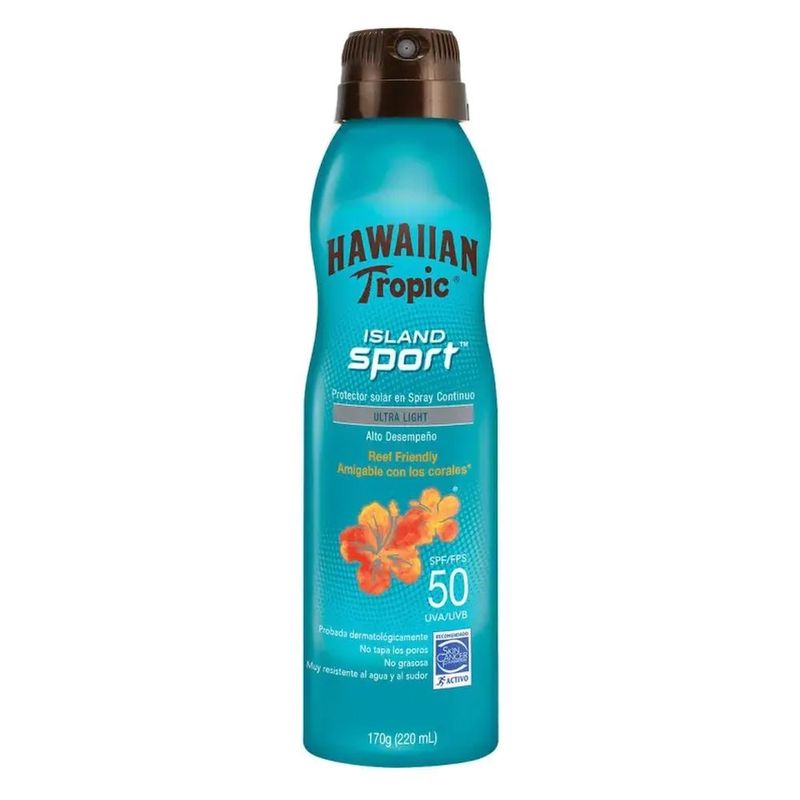 protetor solar spray hawaiian tropic island sport fps50 170g