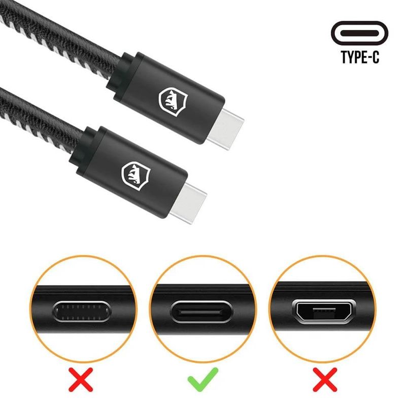 cabo de dados usb tipo c gshield raptor gs-9020 1m preto (mp)