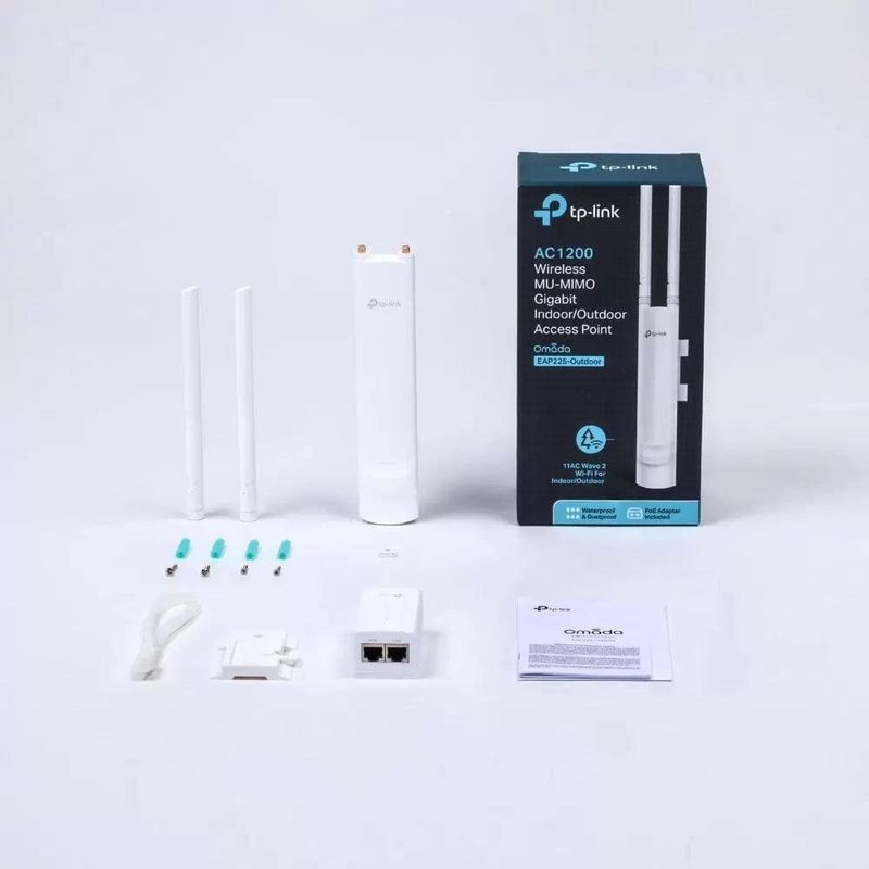 access point externo tp-link eap225-outdoor ac1200 gigabit (mp)