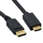cabo adaptador displayport para hdmi dp-hd 4k 144hz 1,5m (mp)