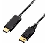 cabo adaptador displayport para hdmi dp-hd 4k 144hz 1,5m (mp)