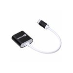 cabo adaptador de som usb tipo c vinik adfmusbtc para fone e microfone (mp)