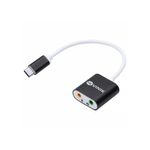 cabo adaptador de som usb tipo c vinik adfmusbtc para fone e microfone (mp)