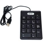 teclado numérico knup kp-2003a preto (mp)