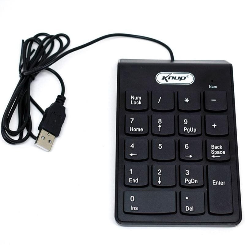 teclado numérico knup kp-2003a preto (mp)