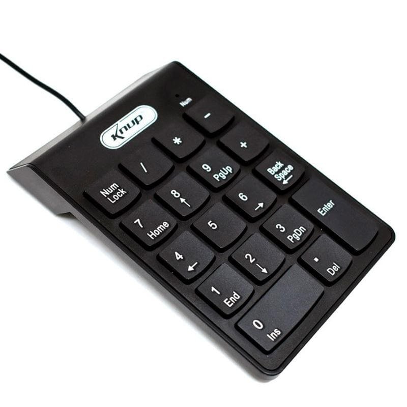 teclado numérico knup kp-2003a preto (mp)
