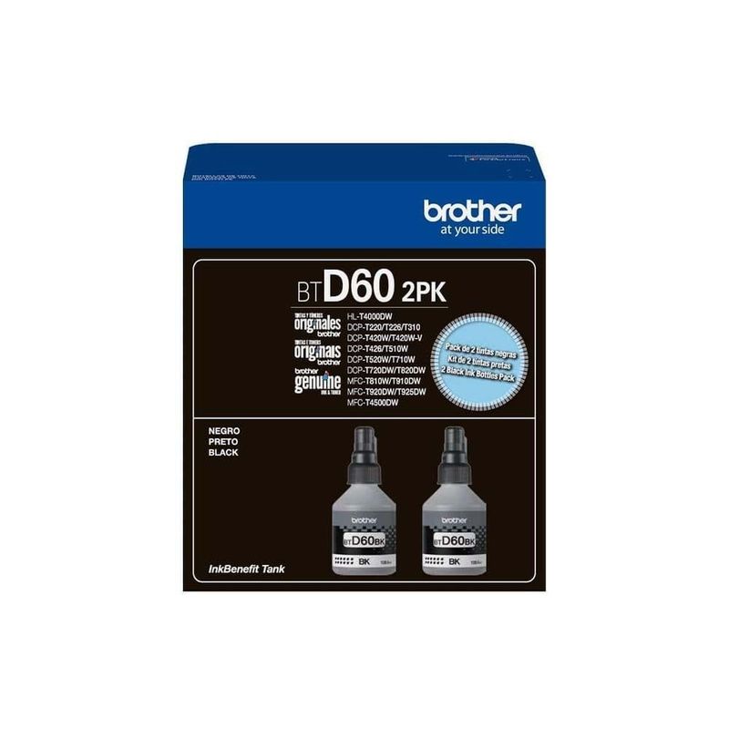 kit refil de tinta brother btd602pk preto (mp)