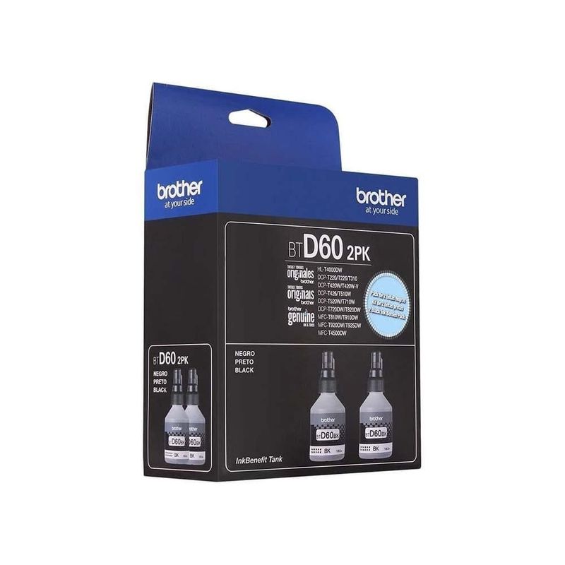 kit refil de tinta brother btd602pk preto (mp)