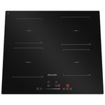 cooktop 4 bocas mueller de indução com turbo 220v preto mcn4bk