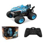 carrinho com controle remoto zippy toys le0 1:20 spin monster azul 9155