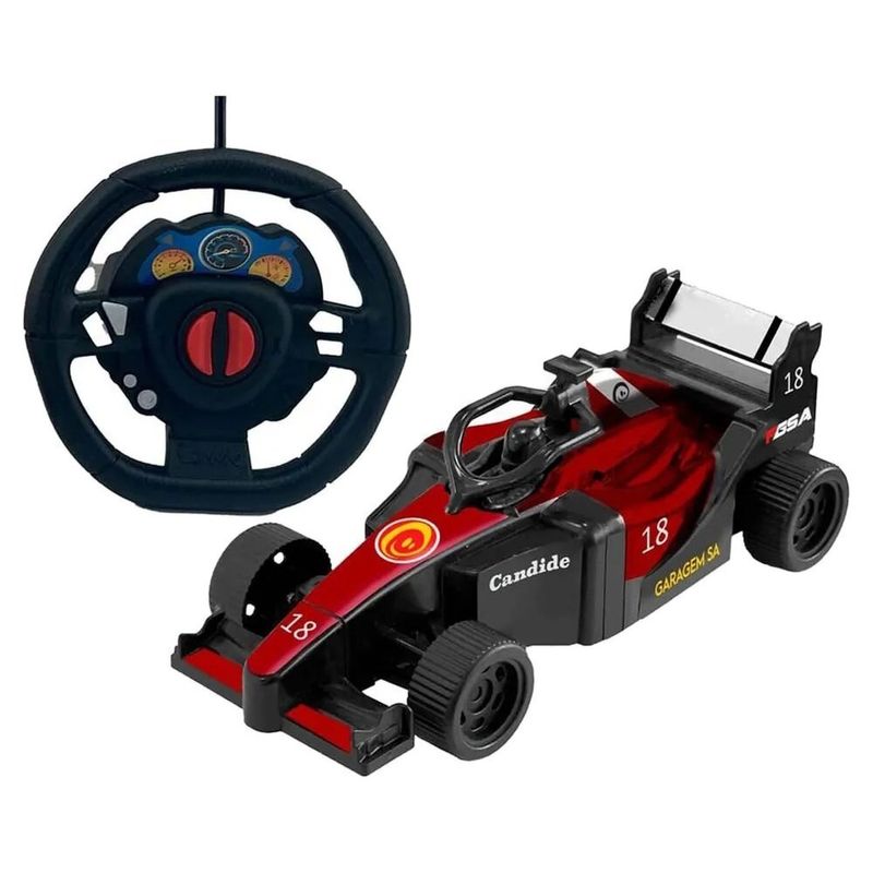 carro de controle remoto formula gsa racing team candide 3 funções 35005