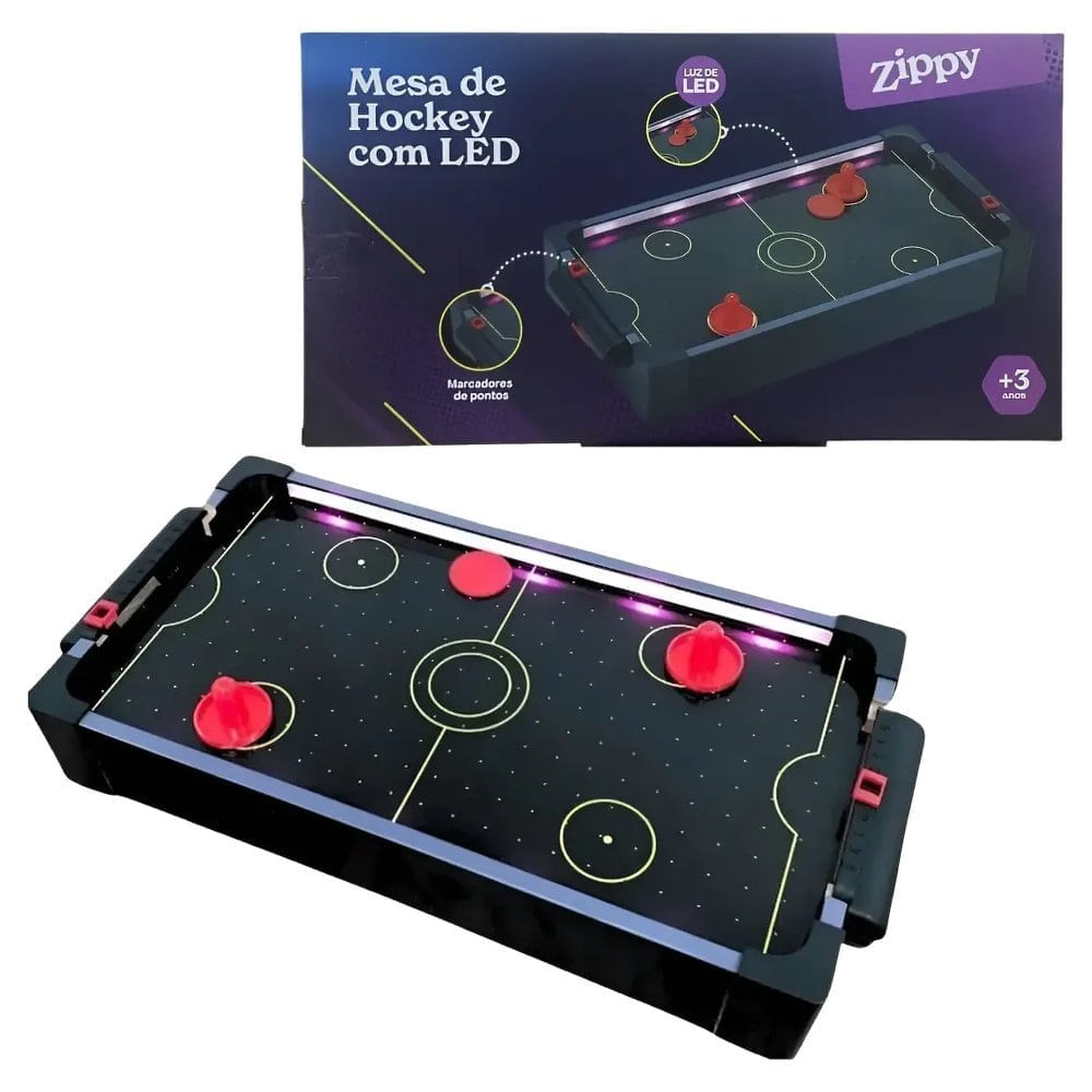 Brinquedo Mesa de Hockey Zippy Premium com Led 11108