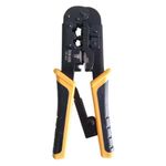 alicate de crimpagem hikari hk-303 com catraca rj45 rj11 rj12 (mp)