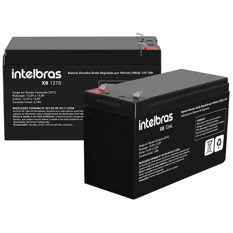 bateria para nobreak intelbras xb1270 4821000 12v 7ah preta (mp)
