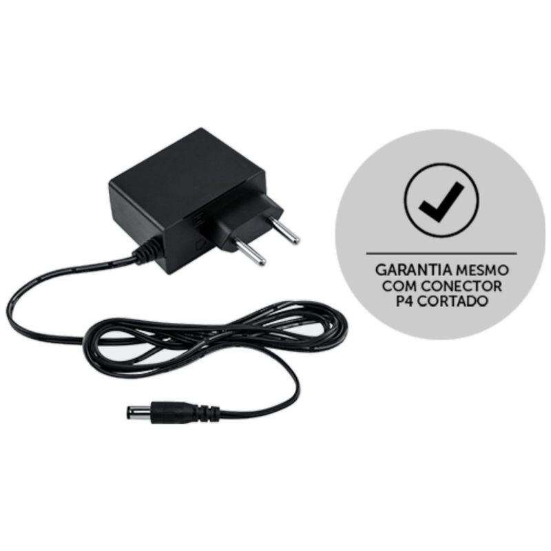 fonte de alimentação intelbras 4820044 12.8v 1a preta (mp)
