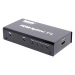 splitter hdmi tomate mtv-114 1x4 full hd preto (mp)