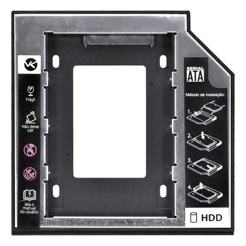 case caddy ac-127 gaveta hd ssd 12.7mm preto (mp)