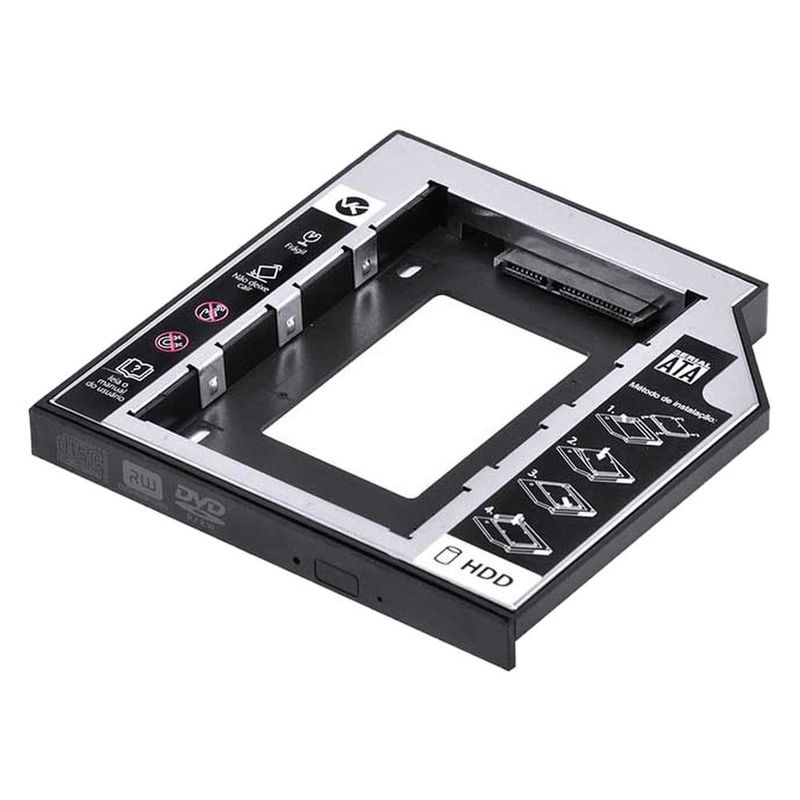 case caddy ac-127 gaveta hd ssd 12.7mm preto (mp)