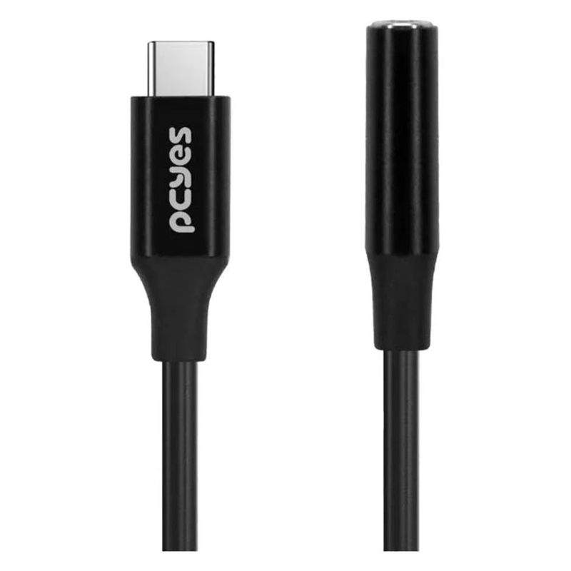 cabo pcyes p3ucp-15p usb c p3 15cm preto (mp)