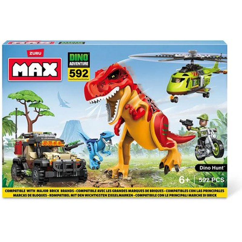 bloco max dino 592 peças candide 25011
