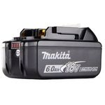 bateria makita de li-ion 18v 6.0ah lxt bl1860b preto
