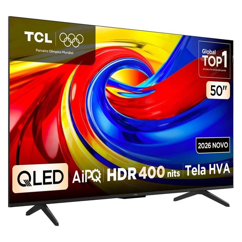 smart tv 50" tcl qled com google tv 50p7l