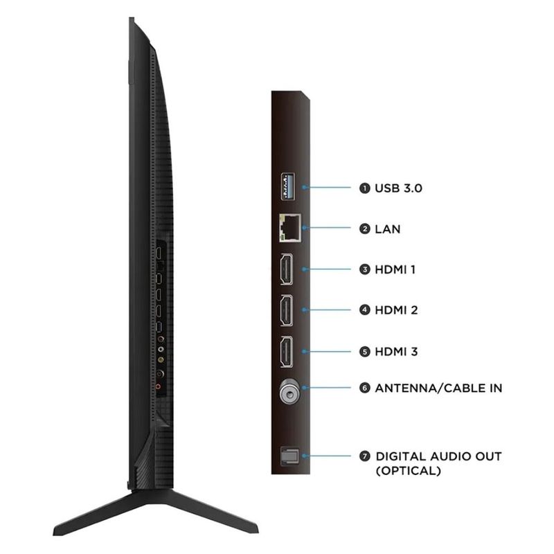 smart tv 50" tcl qled com google tv 50p7l