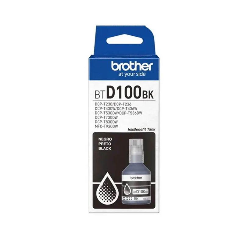 refil de tinta brother btd100bk 7.5k preto (mp)