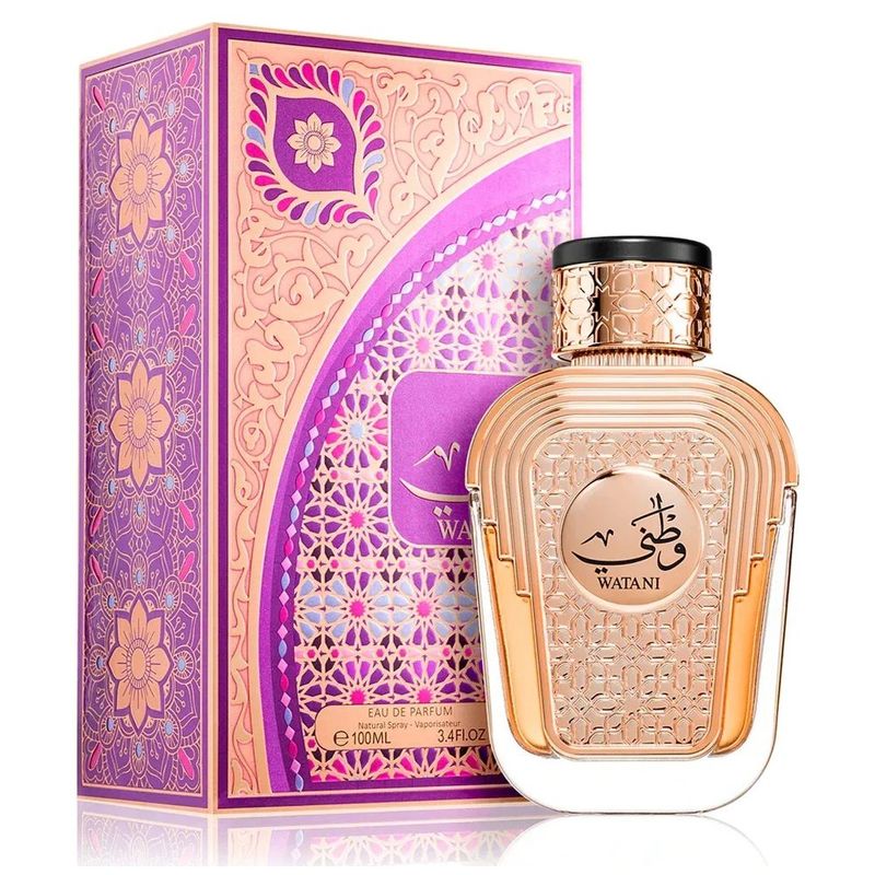 perfume árabe al wataniah feminino watani 100ml (mp)