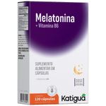 suplemento alimentar melatonina + vitamina b6 120 cápsulas katiguá