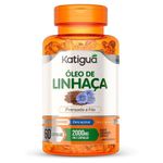 suplemento alimentar óleo de linhaça 60 cápsulas katiguá