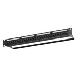 patch panel intelbras impact lan cat.5e 24 portas pp524 4770037 (mp)