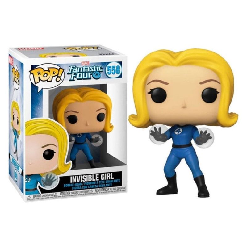 funko pop quarteto fantástico mulher invisível 85035 (mp)