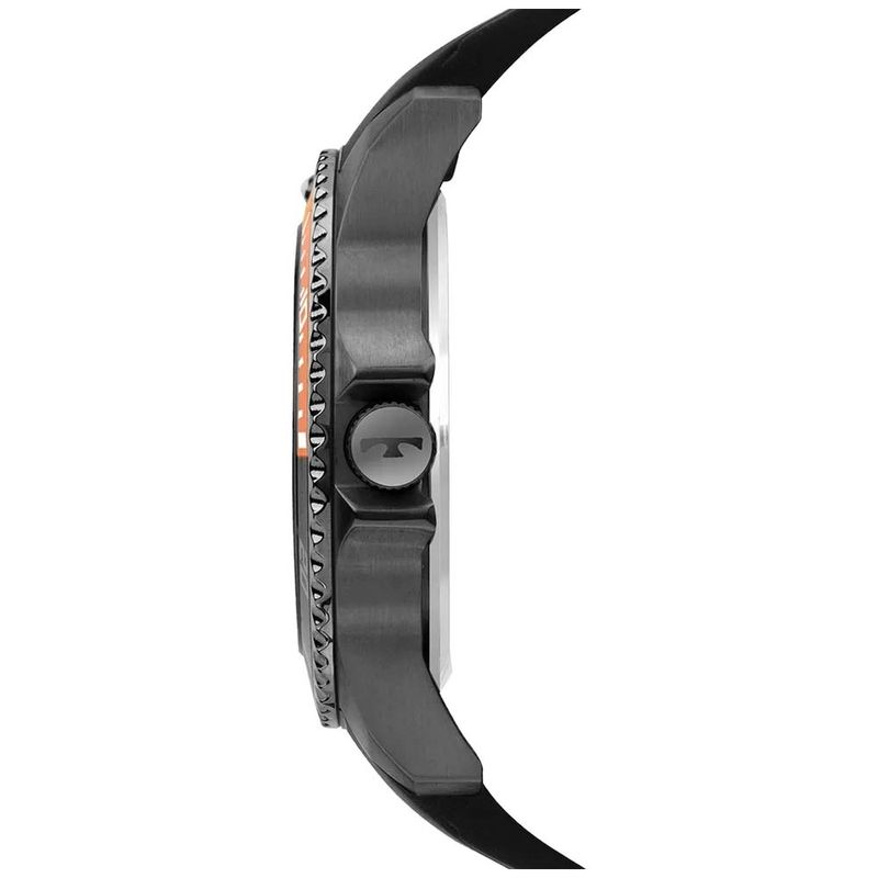 relógio de pulso technos racer em silicone 2115txc/2f preto (mp)