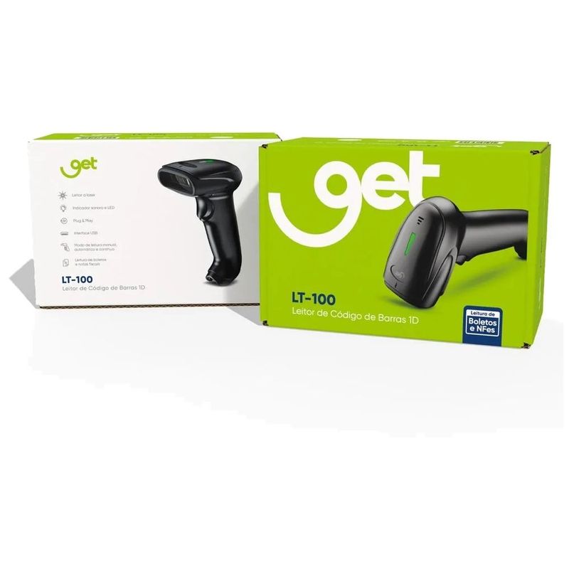 leitor de código de barras usb get lt-100 1d 72739 (mp)