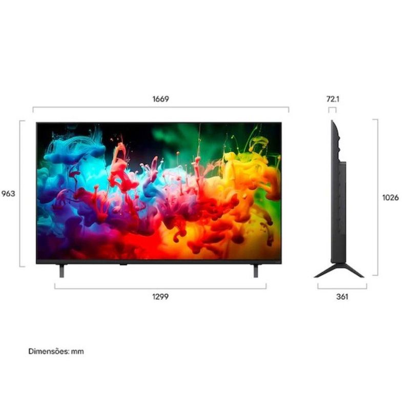 smart tv lg 4k 75" qned mini led ai qned70 2026