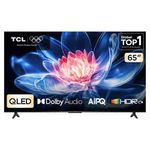 smart tv 4k tcl 65" advanced qled google tv processador aipq 65t6c t6c