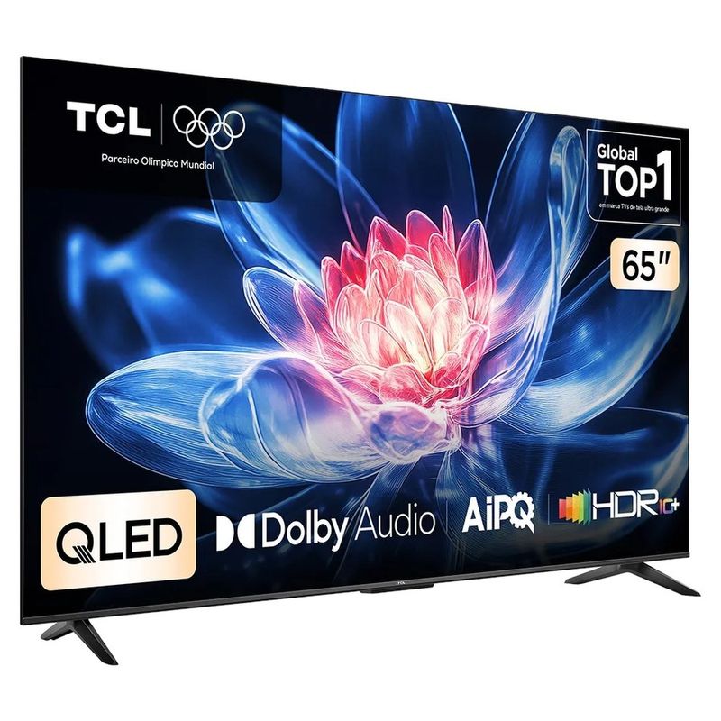 smart tv 4k tcl 65" advanced qled google tv processador aipq 65t6c t6c