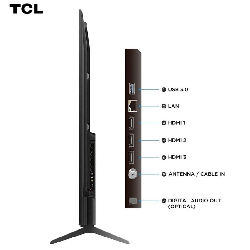 smart tv 4k tcl 65" advanced qled google tv processador aipq 65t6c t6c