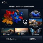 smart tv 4k tcl 65" advanced qled google tv processador aipq 65t6c t6c