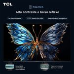 smart tv 4k tcl 65" advanced qled google tv processador aipq 65t6c t6c