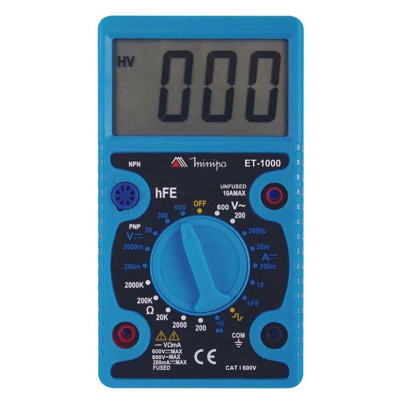 multímetro digital minipa et-1000 (mp)