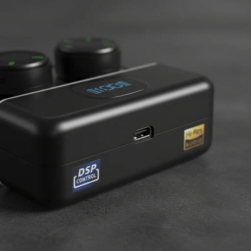 kit com 2 microfones sem fio bluetooth magnéticos de lapela new-ion nmi-54 (mp)