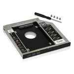 case caddy gaveta para 2º hd ou ssd no dvd-rw de notebook knup kp-hd010 9,5mm (mp)