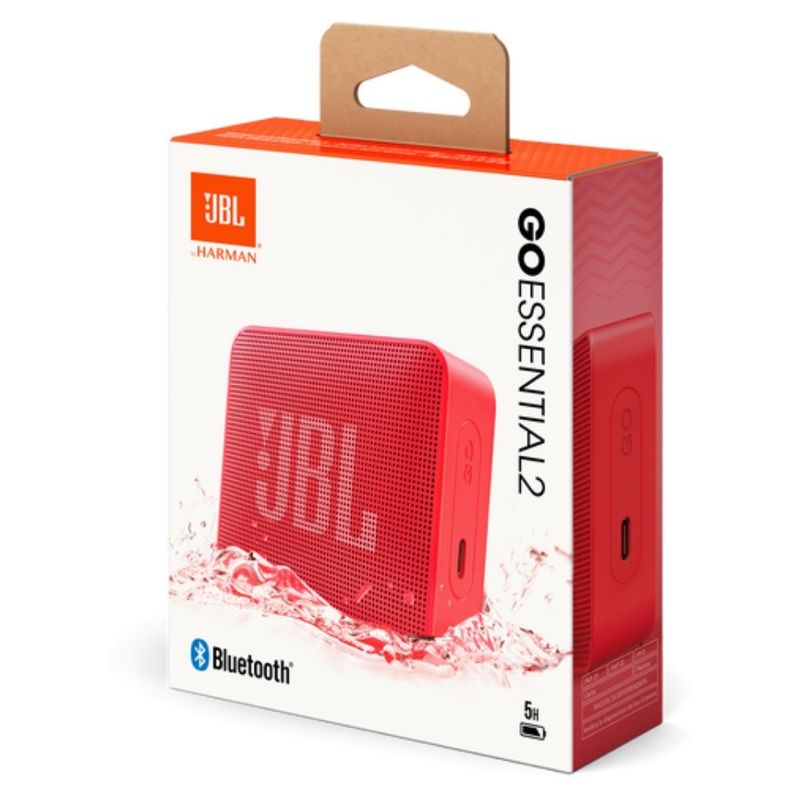 caixa de som portátil bluetooth jbl go essential 2 3,1w jblgoes2redeu vermelha (mp)
