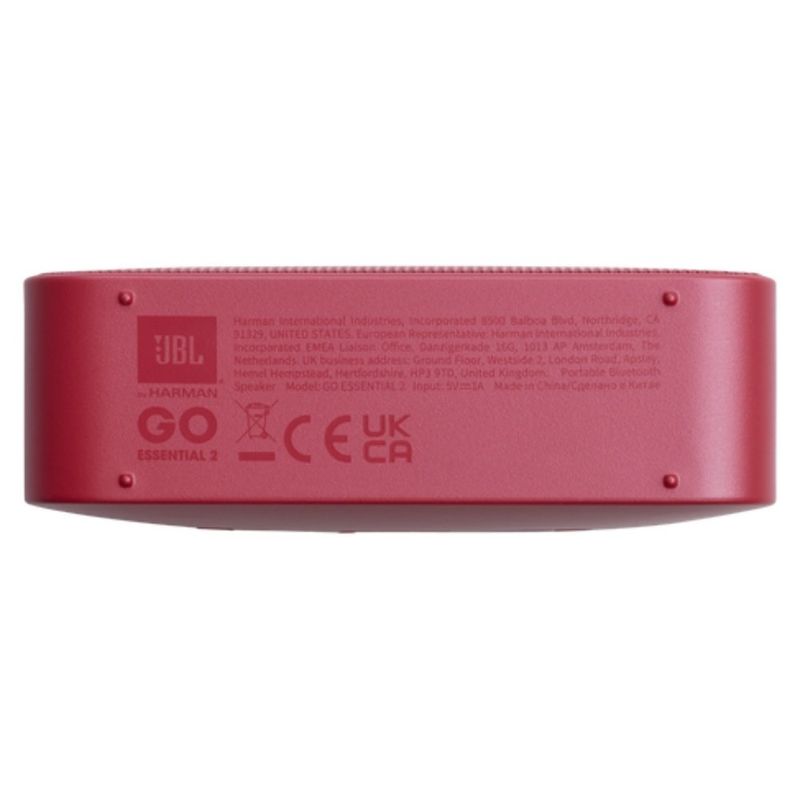 caixa de som portátil bluetooth jbl go essential 2 3,1w jblgoes2redeu vermelha (mp)